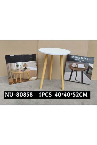 DubaiGallery Minimalist Coffee Table – 40×40×52CM Compact Design