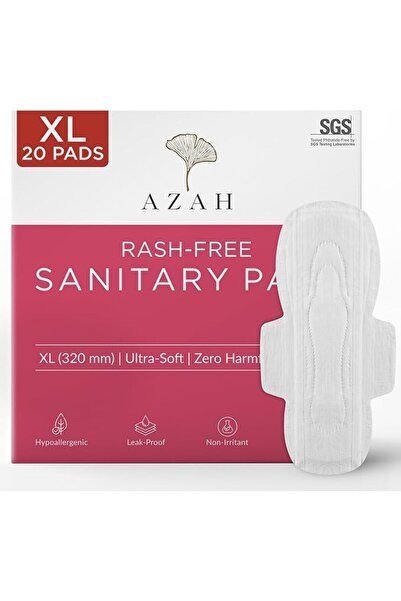 AZAH Sanitary Pads for Women (20 XL) for Heavy Flow | Pack of 20