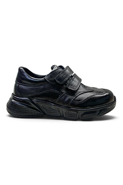 Tuğba Ortopedi 253 Orthopedic 100% Genuine Leather Unisex Children's Black Sc...