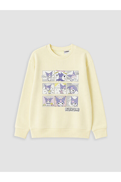 LC Waikiki Kuromi Printed Girls' Thick Sweatshirt