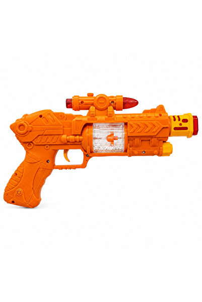 Prlk toys Lazerli Işıklı Sesli Döner Gövdeli Oyuncak Uzay Silahı