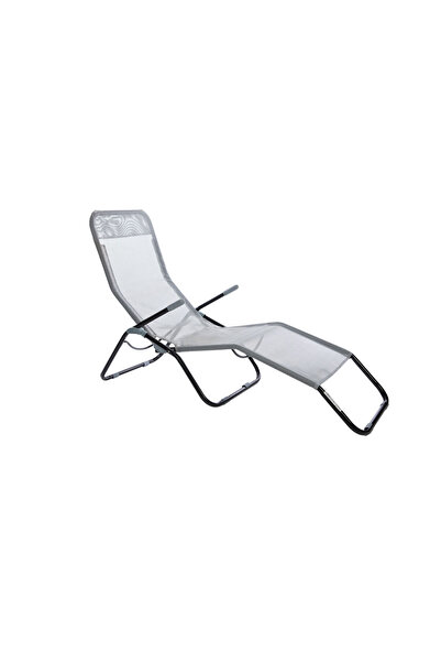 And Outdoor Andoutdoor Tumbona Katlanır Şezlong-GRİ