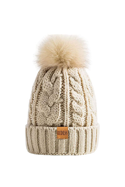 OtherMax Căciulă de Damă Beanie Călduroasă Căptușeală Elegantă Lână Flocată B...