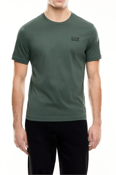 EA7 Erkek Bisiklet Yaka T-Shirt Çok Renkli