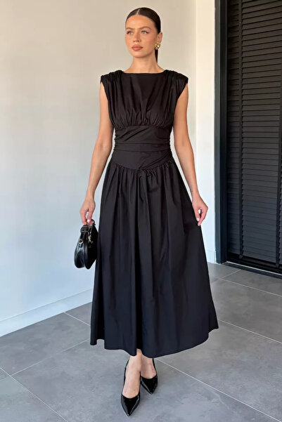 TOZLU Rochie din poplin cu corset căptușit la umeri pentru femei