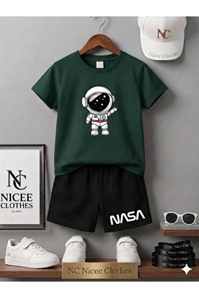 Leto Lykia Summer Children's T-Shirt Shorts Unisex (Nasa Astronaut Printed on...