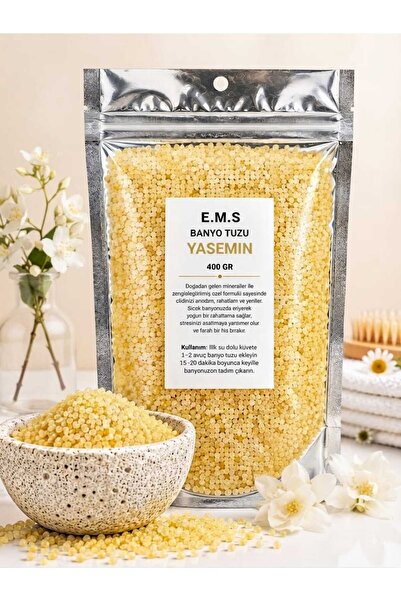 E.M.S AVM 400 Gr Yasemi̇n Scented Bath Salt Bathtub & Jacuzzi Salt Manicure &...