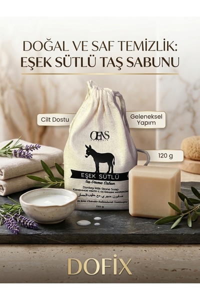 DOFİX Eşek Sütlü Taş Dövme Sabun