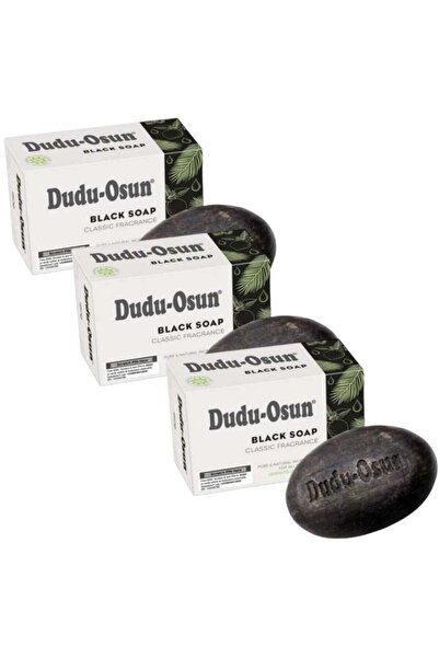 dudu osum الصابونة الأفريقية السوداء 3 قطع من دودو أوسون 150 جم