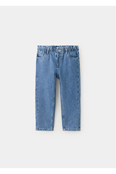 MANGO Baby Büzgülü bel paperbag jean