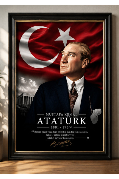 Genel Markalar Atatürk Poster A4 Boyut (Çerçevesiz Sadece Poster ) | Mustafa ...