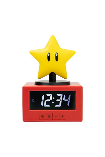 Paladone Icoane: Super Mario – Ceas deșteptător Super Star (PP13708NN)