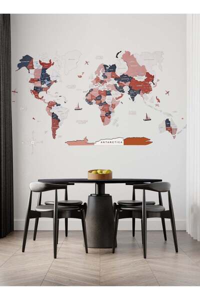 Enjoy The Wood Wooden World Map Wall Decor Travel Wall Art Home Decoration UA...
