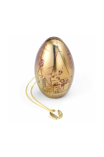 Carat Shop Harry Potter – Boxed Golden Egg Necklace in a Gift Tin – Gold (HPE...