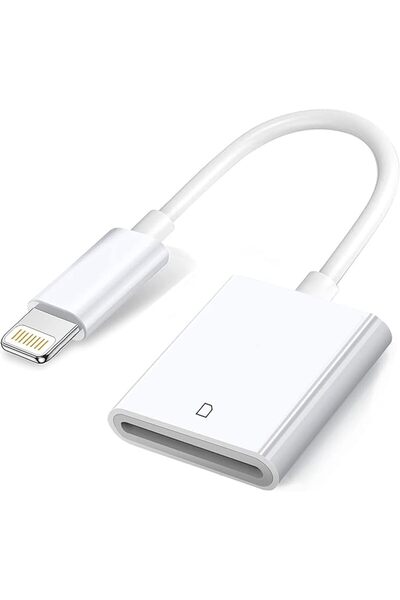 GENERAL محول كاميرا USB لايتنينج الى بطاقة SD وTF ابل للايفون/ايباد وقارئ بطا...