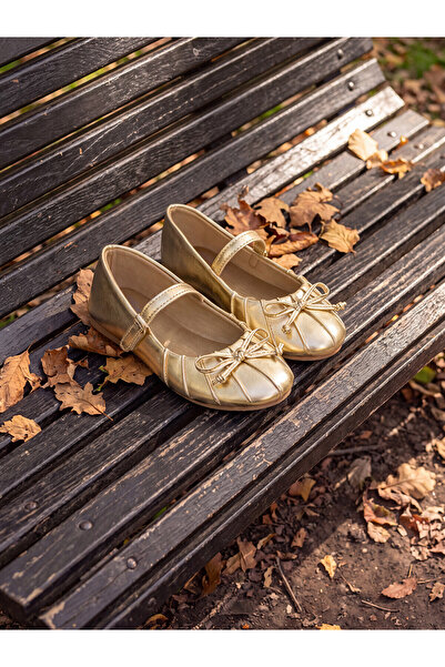 LC Waikiki Alita City Lcw Steps Yellow Girls' Ballet Flats with a Difference