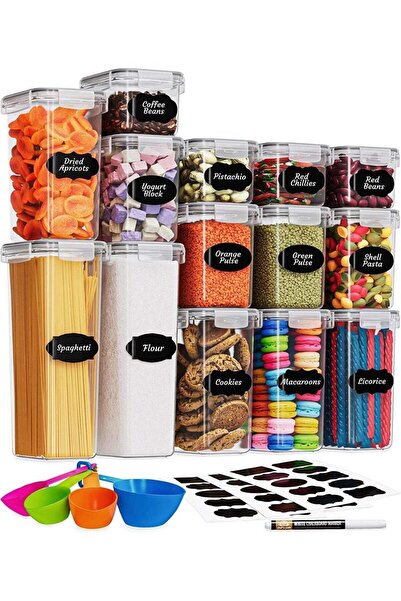 MAHMIR Airtight Food Storage Containers with Lids for Kitchen Organization - ...
