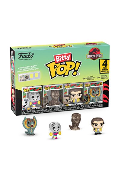 Funko Μπιτι Ποπ! Σετ 4 τεμαχίων: Jurassic Park – Φιγούρες Βινυλίου Mr. DNA, Α...