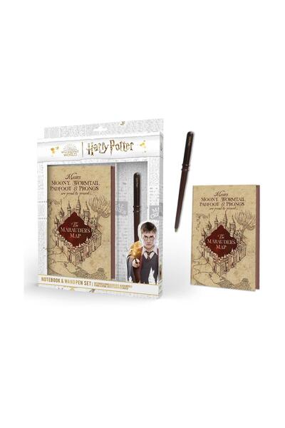 Pyramid Harry Potter: The Marauder’s Map – Premium Notebook & Wand Pen Set (S...