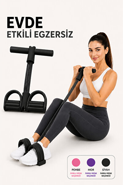 NOREXA Body Trimmer 4 Tüplü Mekik Çekme Aleti Evde Spor Tüm Vücut Egzersiz Aleti