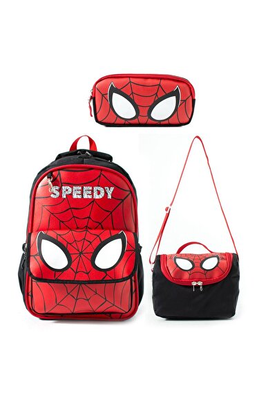 Dadacuq Multi-Compartment Vibrant Colored Orthopedic School Bag, Lunch Box an...