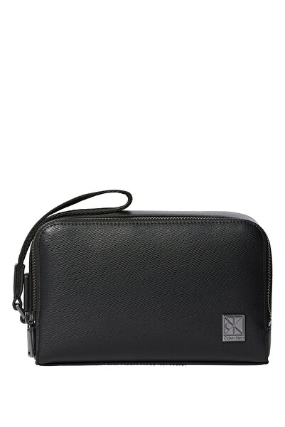 Calvin Klein Siyah Erkek Traş Çantası EMBLEM HW DOPP KIT