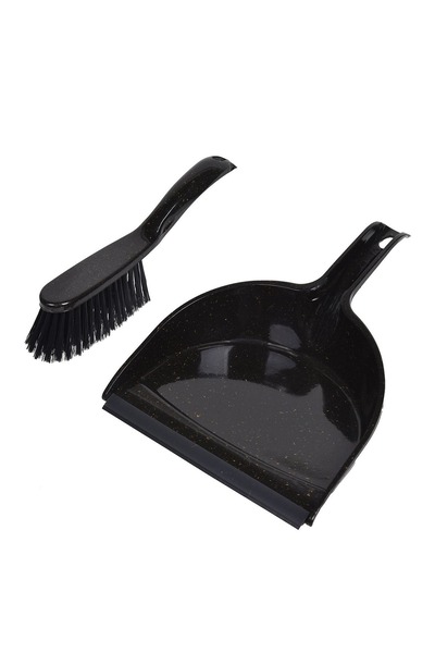 OEM Set de curățare cu făraș și perie Black Mozaic