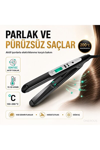 Braun 15 Isı Ayarlı İyonik Saç Düzleştirici, %100 Seramik Kayar Plaka, 20 San...