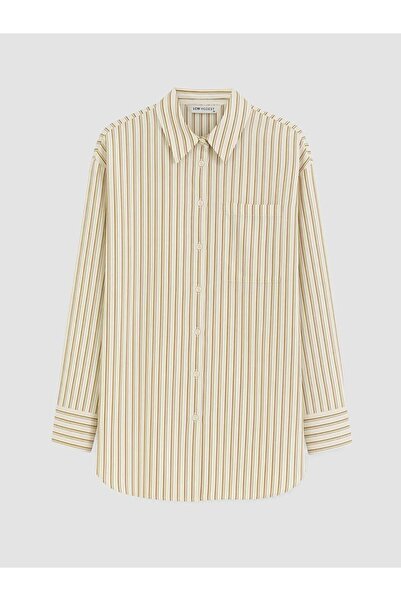 LC Waikiki Striped Poplin Women's Shirt Tunic (W6)