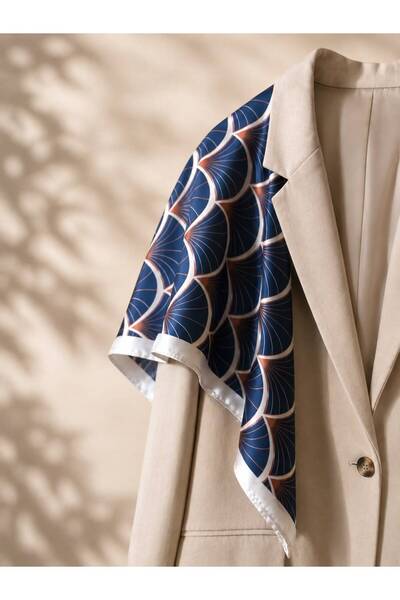 BIJUTERI Modern Patterned 70X70 Women's Scarf