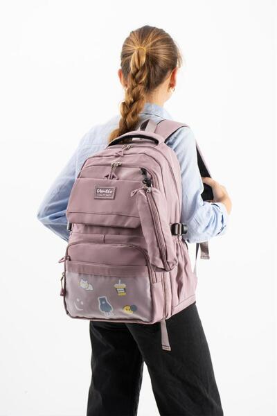 Baginn Geantă școlară Ventis unisex pentru liceu și gimnaziu, set de 2 rucsac...