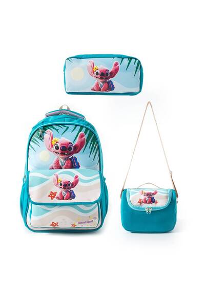Dadacuq Multi-Compartment Vibrant Colored Orthopedic School Bag, Lunch Box an...