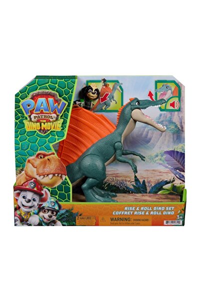 Spinmaster PATRULA CĂȚELUȘILOR FILMUL DINO PLAYSET DINO RISE AND ROLL CU FIGU...