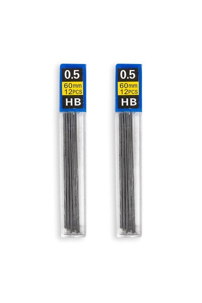 OEM Rezerve mine pentru creion mecanic 0.5mm - 2 cutii a câte 12 bucăți fiecare