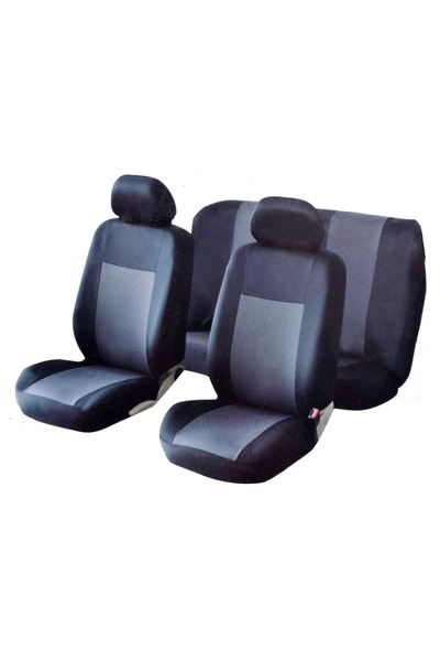 OEM Set de huse pentru scaune auto, 6 piese - Poliester negru/gri