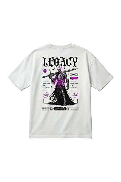 barsdepo Μπλουζάκι Unisex Oversize με στάμπα Legacy, Ποιότητα PREMIUM