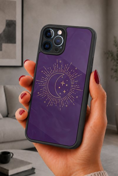 BGAKSESUAR iPhone 12 Pro Max Compatible Celestial Pattern Shockproof Case wit...