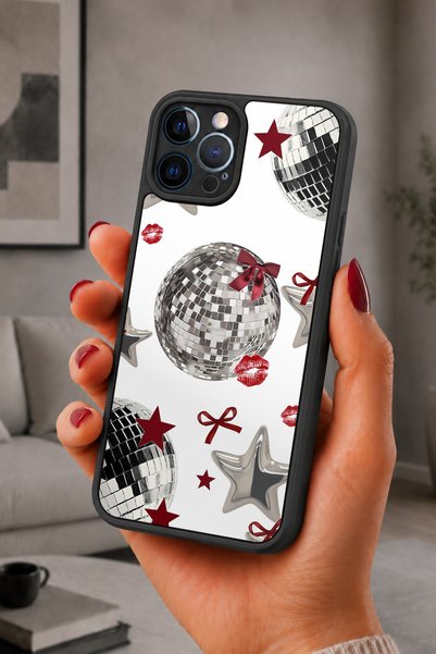 BGAKSESUAR iPhone 12 Pro Max Compatible Coquette Patterned Shockproof Case wi...