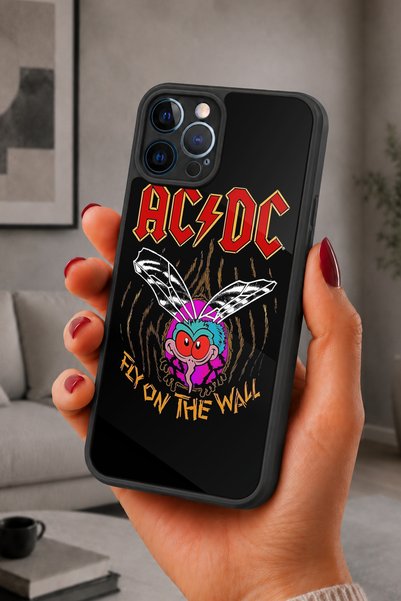 BGAKSESUAR iPhone 12 Pro Max Compatible Acdc Patterned Shockproof Case with C...