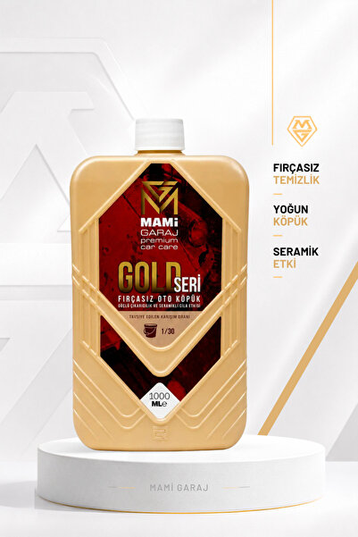 MAMİ GARAJ Fırçasız Oto Köpük 1000 ml Seramik Katkılı Yoğun Köpüklü Cilalı Ko...