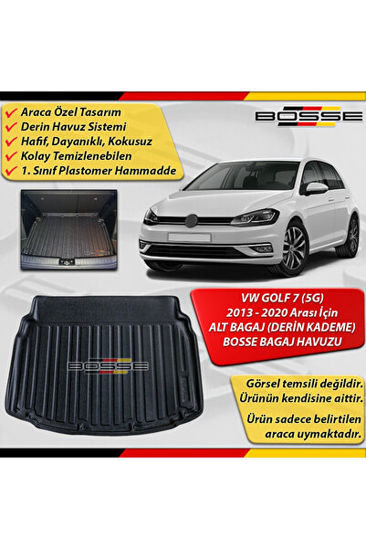 BOSSE VW Golf 7 Bagaj Havuzu (5G) ALT BAGAJ (Düşük Kademe) için 2013 2020 Ara...