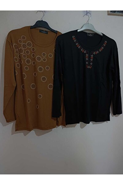 anne moda ankara Pack of 2, Full Summer Wear, Long Sleeves, Viscose, Anti-Swe...