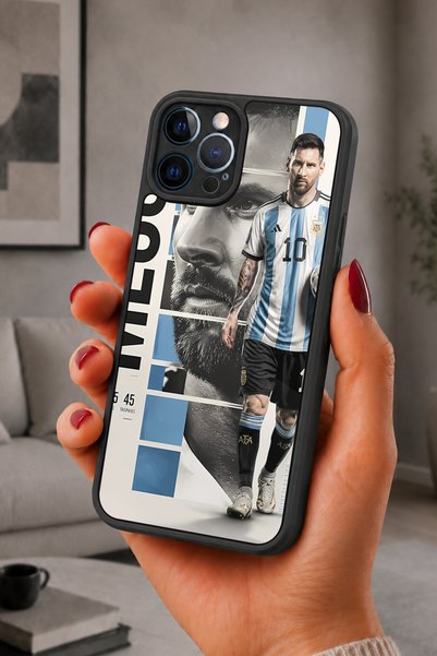 BGAKSESUAR iPhone 12 Pro Max Compatible Lionel Patterned Shockproof Case with...