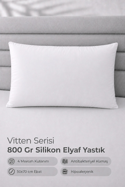 Hig Store Vitten Serisi %100 Silikon Elyaf Dolgu Yastık - Otel Tipi 800 Gr 1 ...