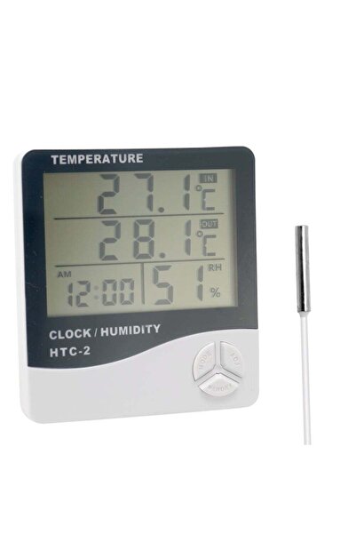 Generic LCD Digital Wireless Indoor And Outdoor Thermometer White/Black/Grey ...