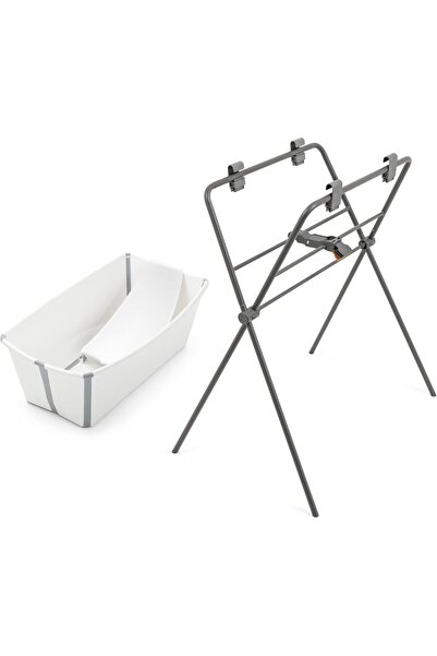 Stokke Flexi Baby Bath Tub + Newborn Support + Stand - For Newborns & Babies ...