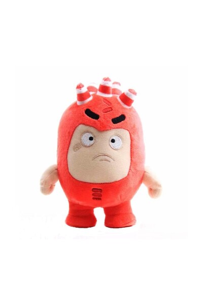 Generic Brand Λούτρινο Αρκουδάκι Oddbods Fuse Κόκκινο 24 cm