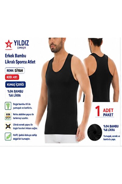 Yıldız Çamaşır Ανδρικό εσώρουχο Bamboo Sportsman Lycra (490-491-492) - 1 Τεμάχιο