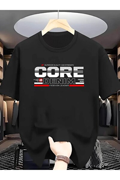 TİMİSİVA CORE PRINTED Tricou unisex oversize cu imprimeu, cu gât rotund și mâ...