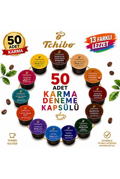 Tchibo 🔥 FAVORİNİ SEÇME, HEPSİNİ DENE! ☕ Cafissimo 50’li Karma Kapsül – 13 F...